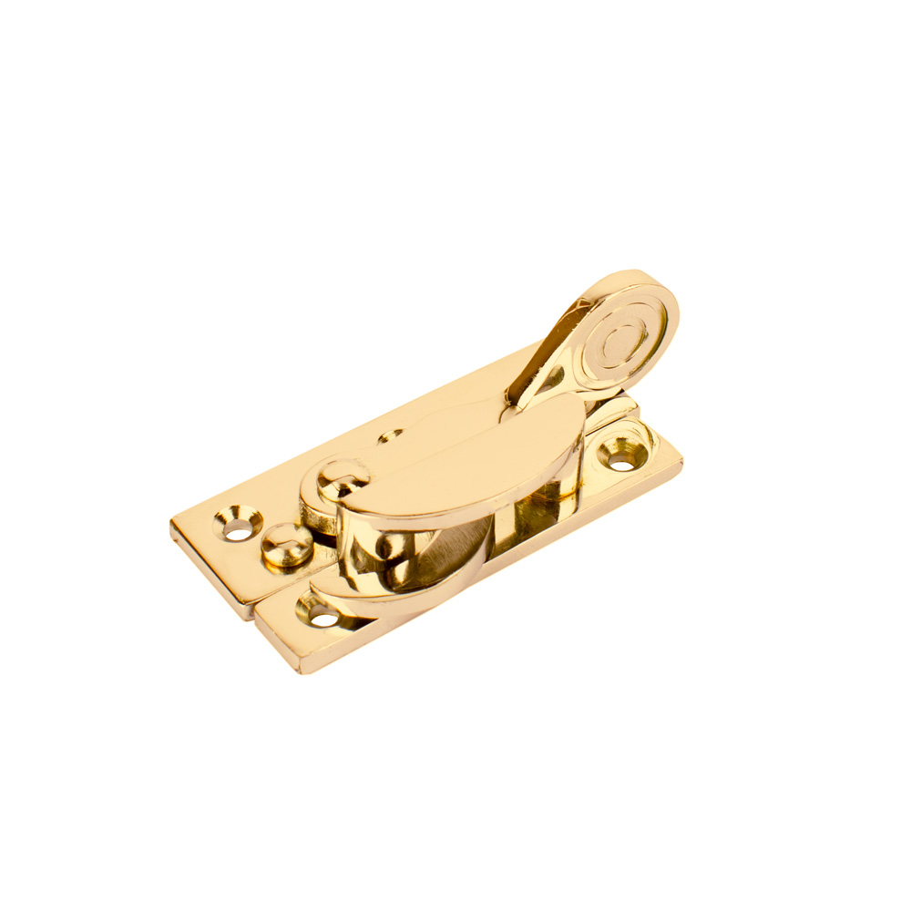 Sash Heritage Claw Fastener Art Nouveau (Non Locking) - Polished Brass